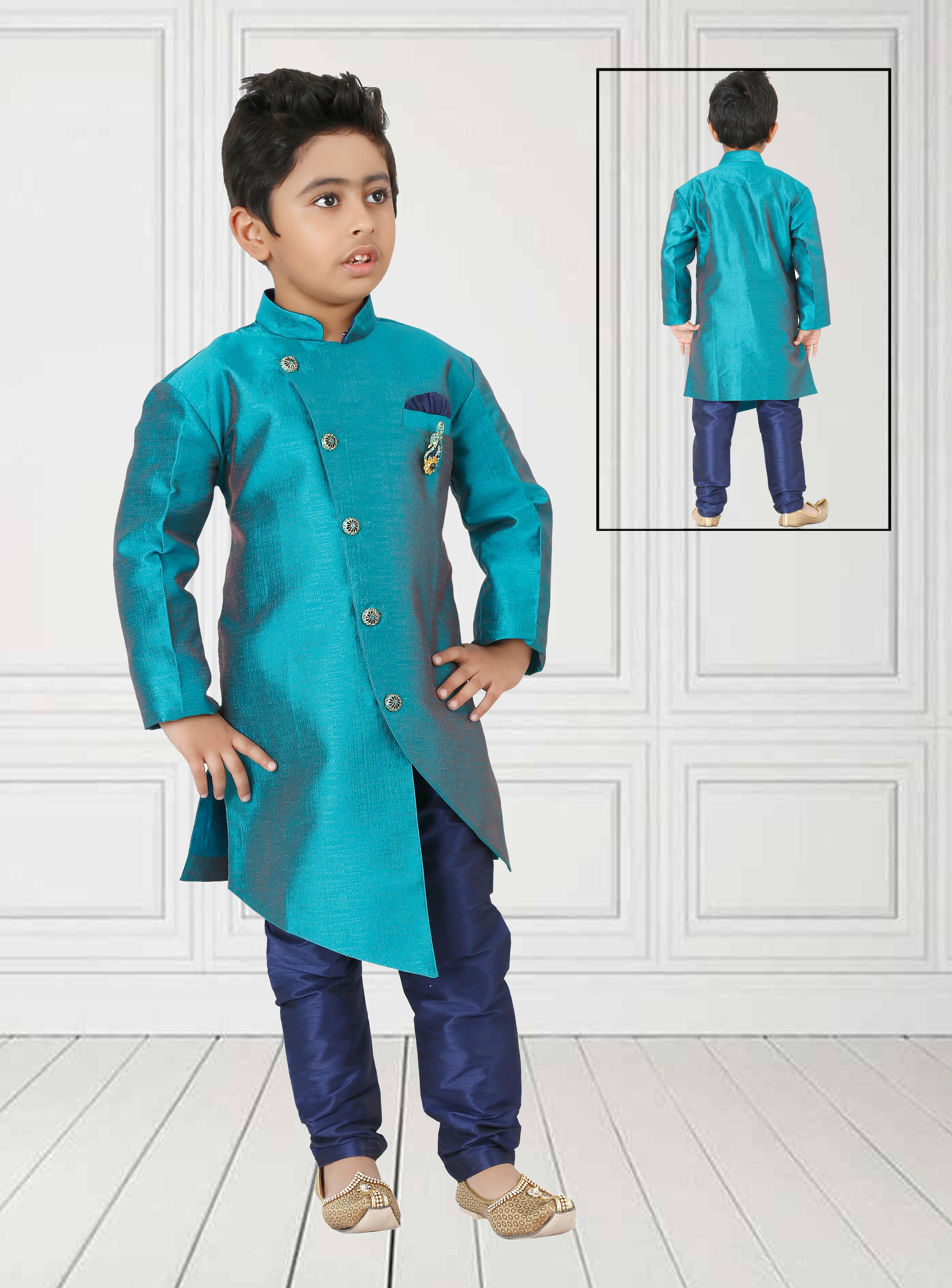 Ethnic, Kids Wear, Angrakha Kurta paijama, Kids Kurta Paijama, Kids Indian Outfit