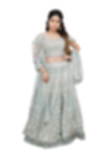 Ethnic | Grey Heavy Embroidery Lehnga | Indian | Lehnga
