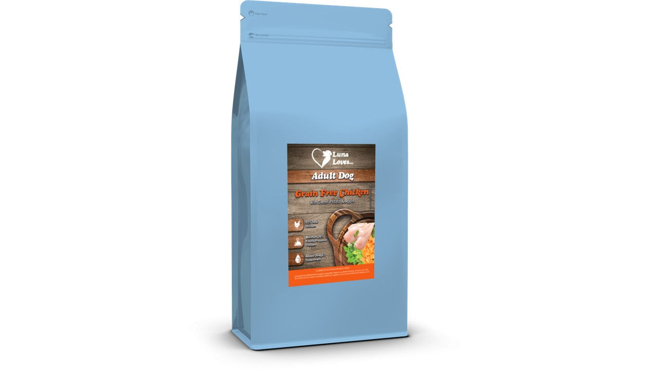 Luna Loves Grain Free Chicken, Sweet Potato & Herbs Dry Dog Food