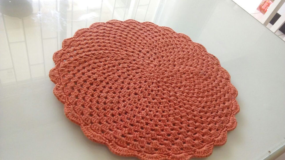 Sousplat de Crochê Vermelho