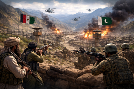 The conflict between Afghanistan and Pakistan