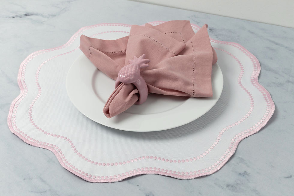 Sousplat Dupla Face Xadrez Redondo