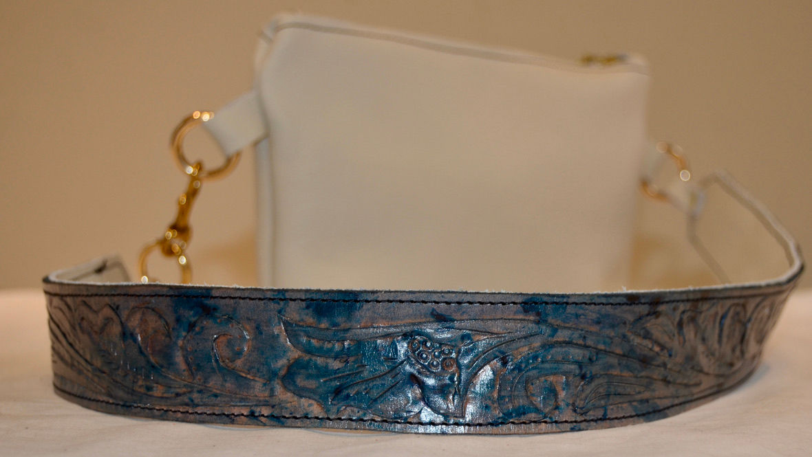 Hand Tooled small crossbody bag