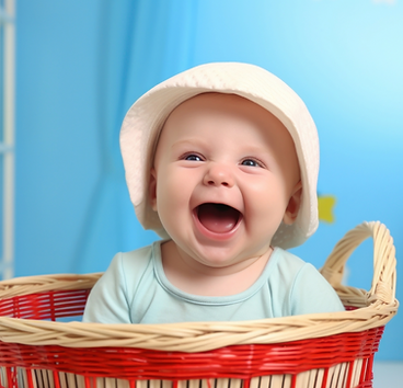 baby laughing