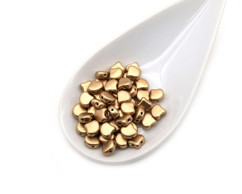 Ginko Bronze Pale Gold Beads (22GM/TB) - TYBD41