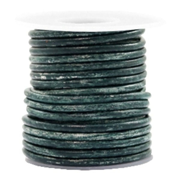 Thumbnail: 1M DQ European Round Leather Cord 3mm - Choice of Colours