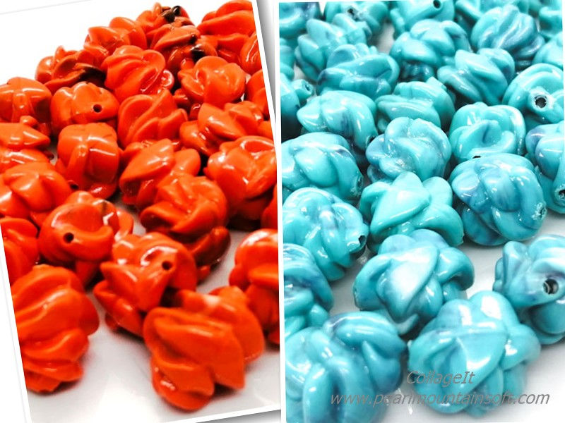 Large Bright Swirl Bead 20mm - Choice of Colours