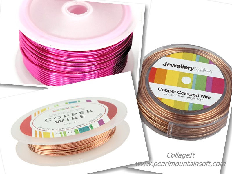 Jewellery Maker Coloured Copper Wire - 1mm - 10 Metres