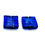 Thumbnail: Large Silver Foil Glass Square Bead 20mm - Choice of Colours - Pack of 4