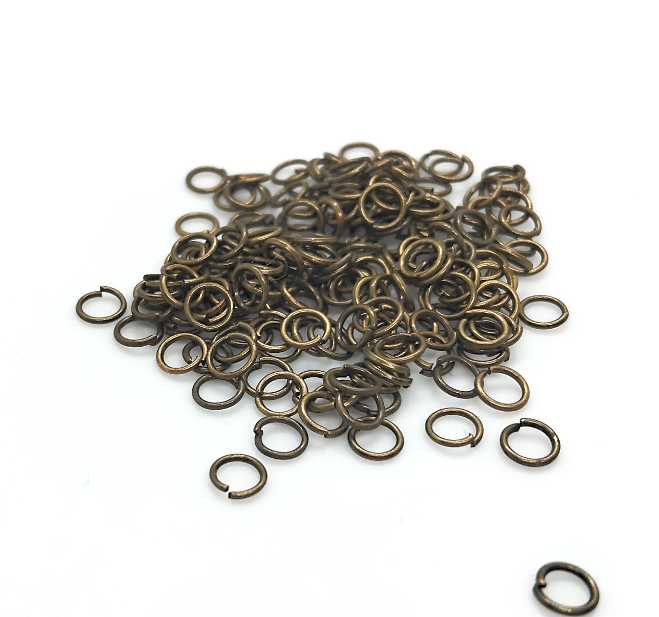 Open Jump Rings 5mm - Antique Copper - Pack of 50