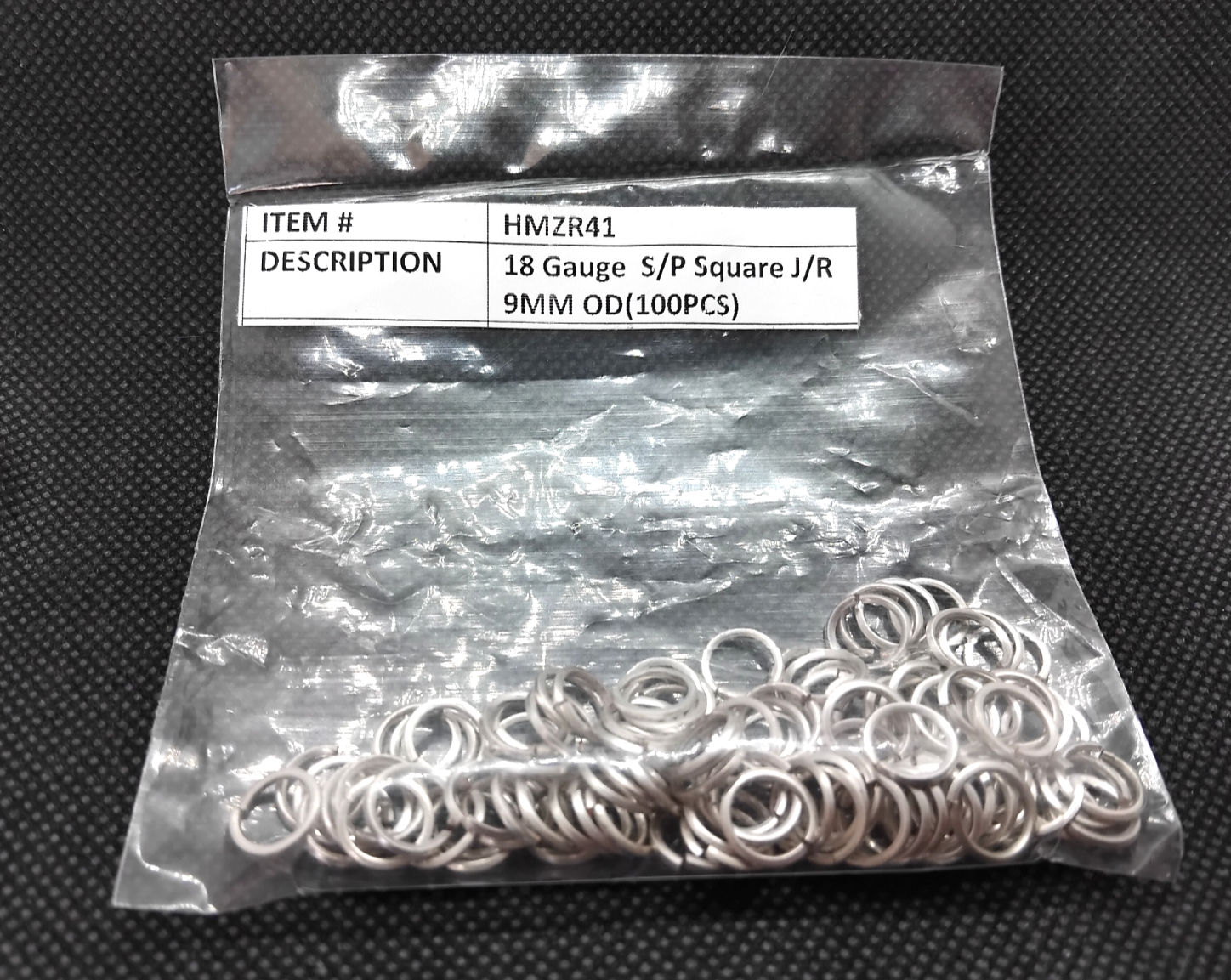 Jewellery Maker Silver Plated Copper Square Cut Jump Rings 9mm