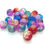 Thumbnail: Crackle Glass Round Beads 10mm - Choice of Colours - Pack of 10