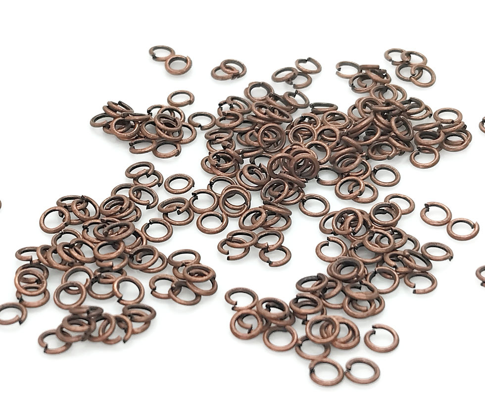 Thumbnail: Open Jump Rings 3mm - Choice of Colours - Pack of 50