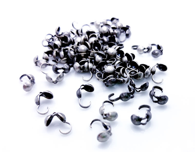 Thumbnail: The Beadsmith Round Bead Tips - Choice of Colours - Pack of 50