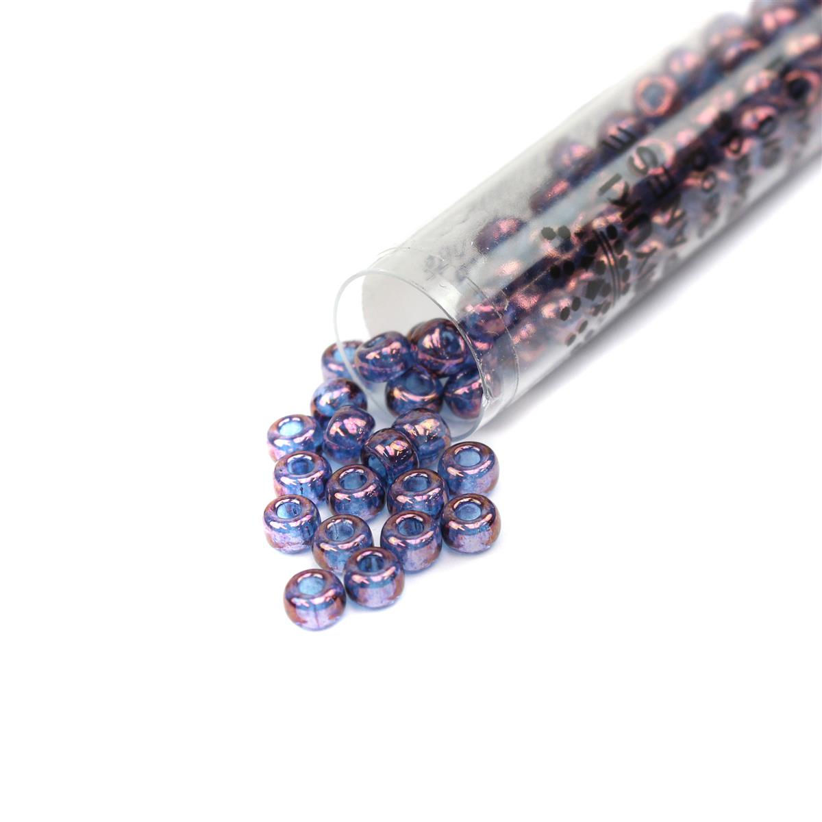 Miyuki Violet Gold Lustre Seed Beads 6/0 (20GM/TB) - DSBD82