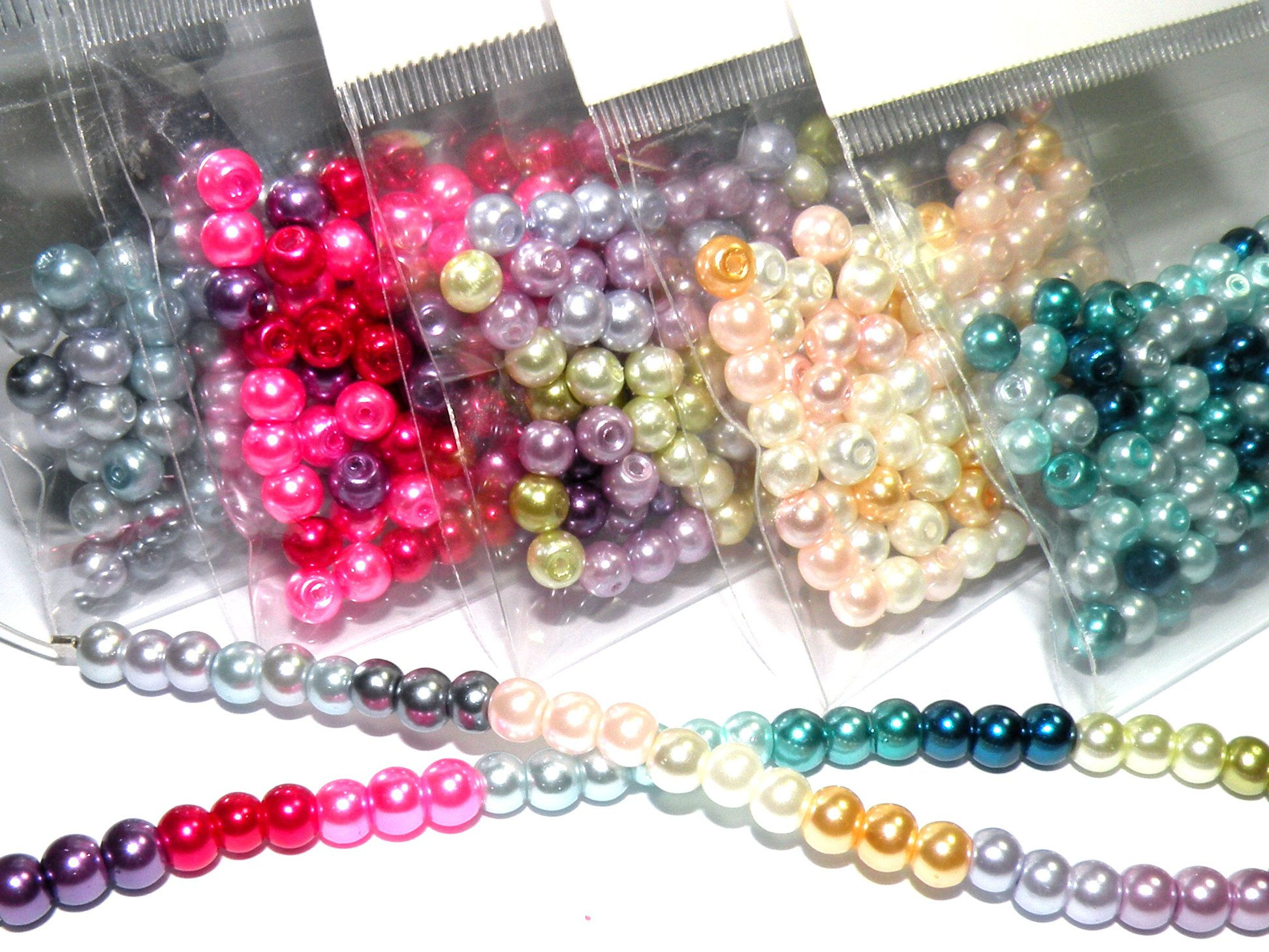 Glass Pearl Bead Mix 3mm - Choice of Colours - Pack of 200