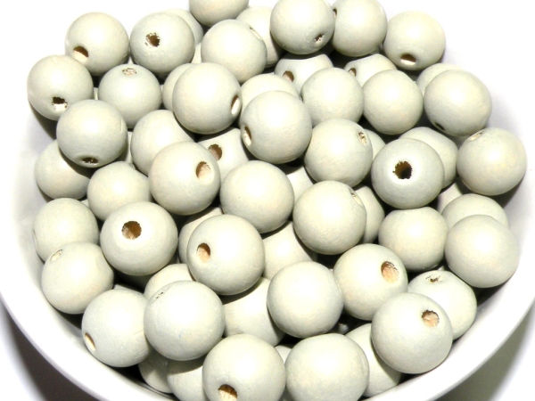 Thumbnail: Round Wooden Beads 12mm -  Soft Colours - Pack of 20