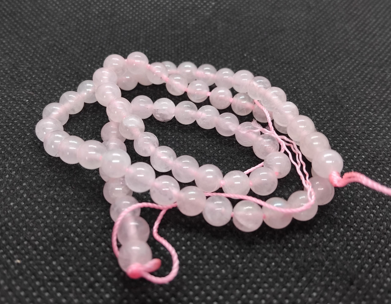 Rose Quartz Round Beads 5mm - 40cm Strand