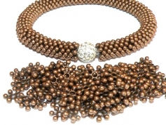 Thumbnail: Alloy Snowflake Spacer Beads 8.5mm - Choice of Colours -  Pack of 200