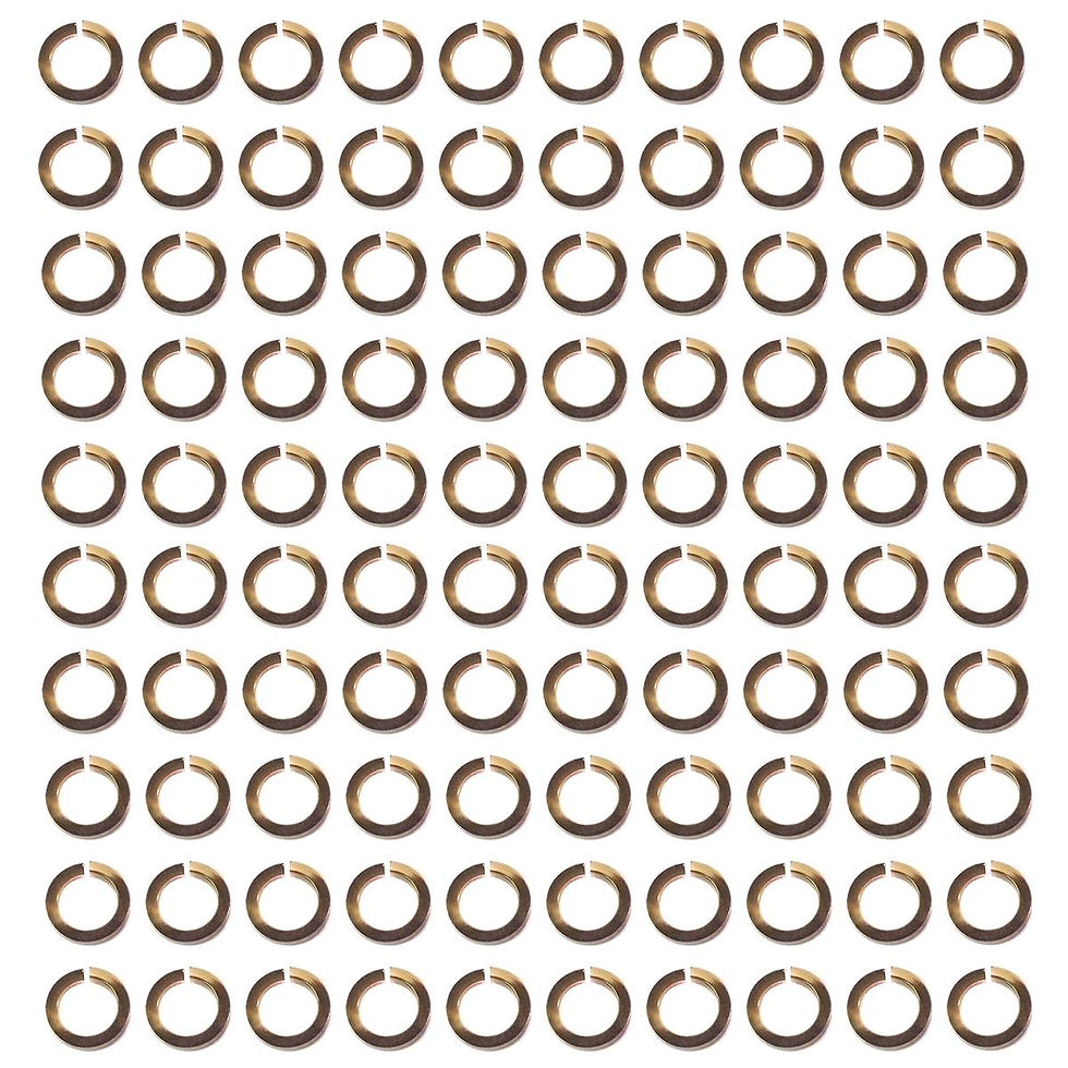 Thumbnail: Jewellery Maker Square Wire Anodised Aluminium Jump Rings 7mm