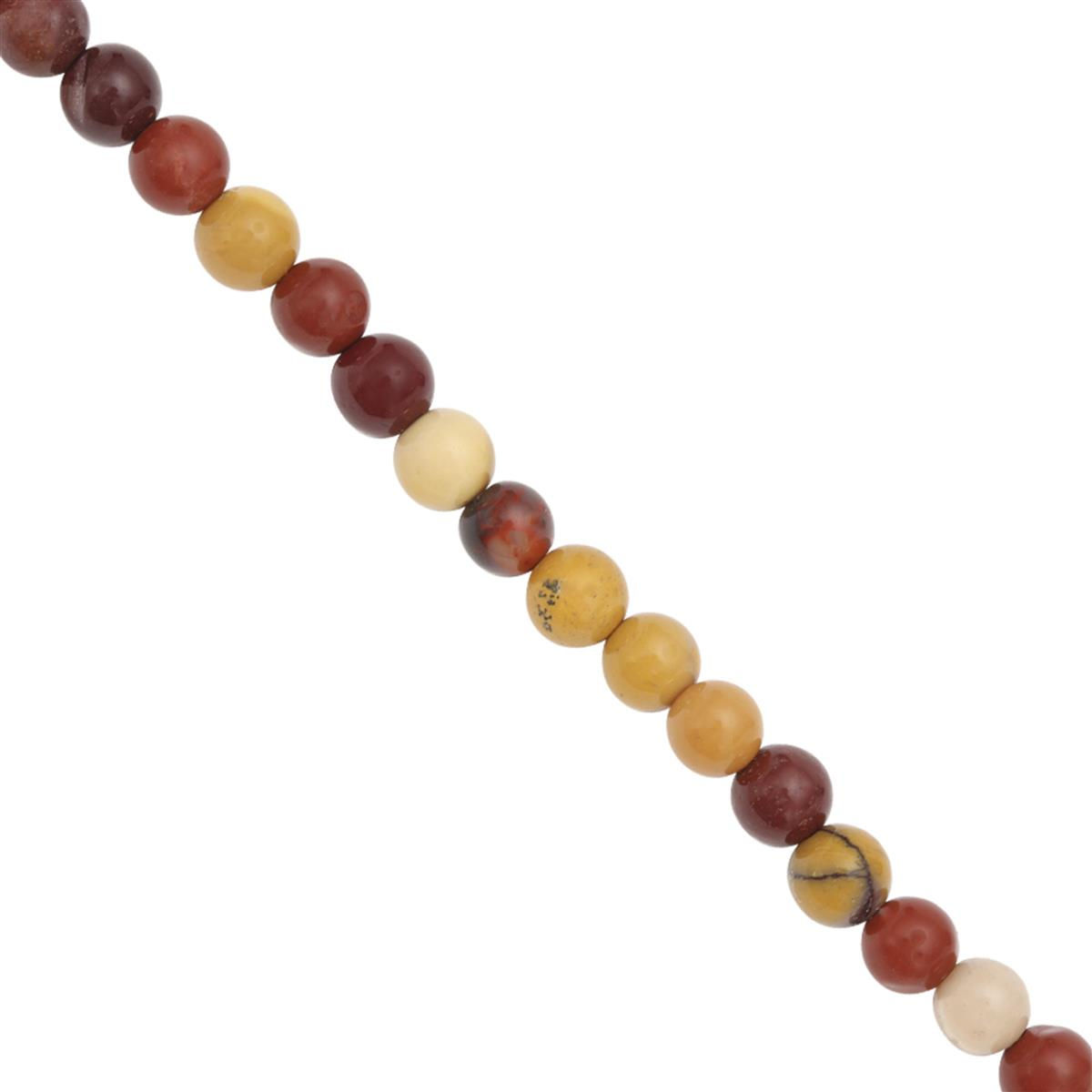 135cts Mookite Smooth Round Approx 4mm, 100cm Strand