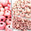 Thumbnail: Stone Washed Ceramic Rondelle Beads 12x15mm - Choice of Colours - Pack of 10