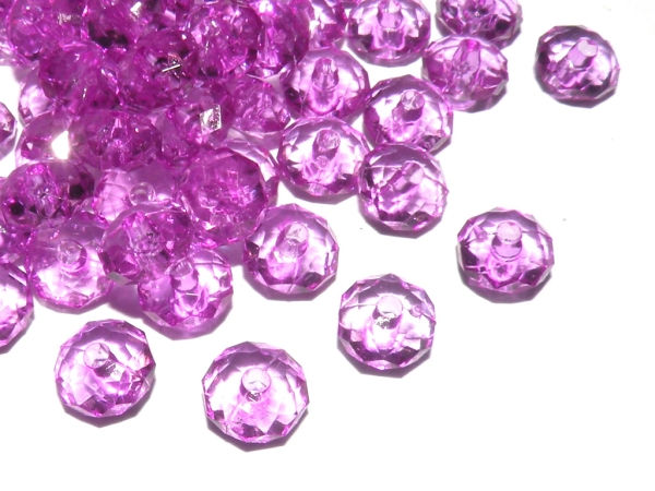 Thumbnail: Faceted Abacus Bead 8mm -  Pack of 100