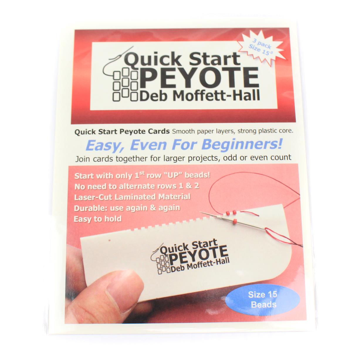 Quick Start Peyote 15/0 Delica and Seed Bead (3card/pack)
