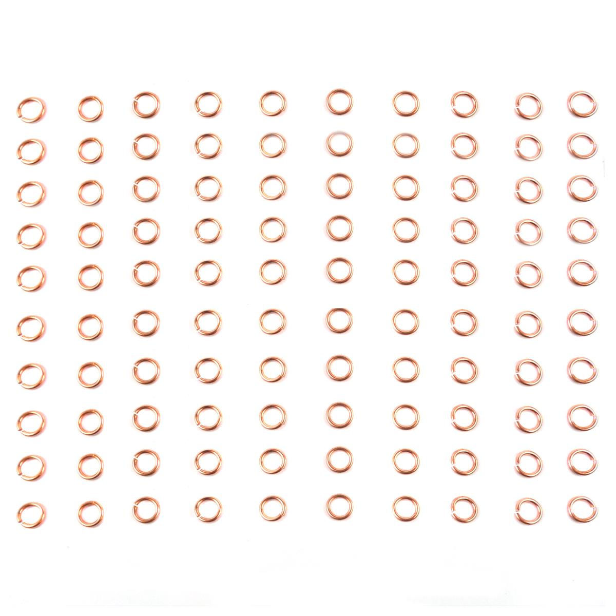 Jewellery Maker Copper Saw Cut Jump Rings 7mm - 100pcs