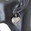 Thumbnail: Metal Heart Pendant 36x26mm - Antique Silver - Pack of 2