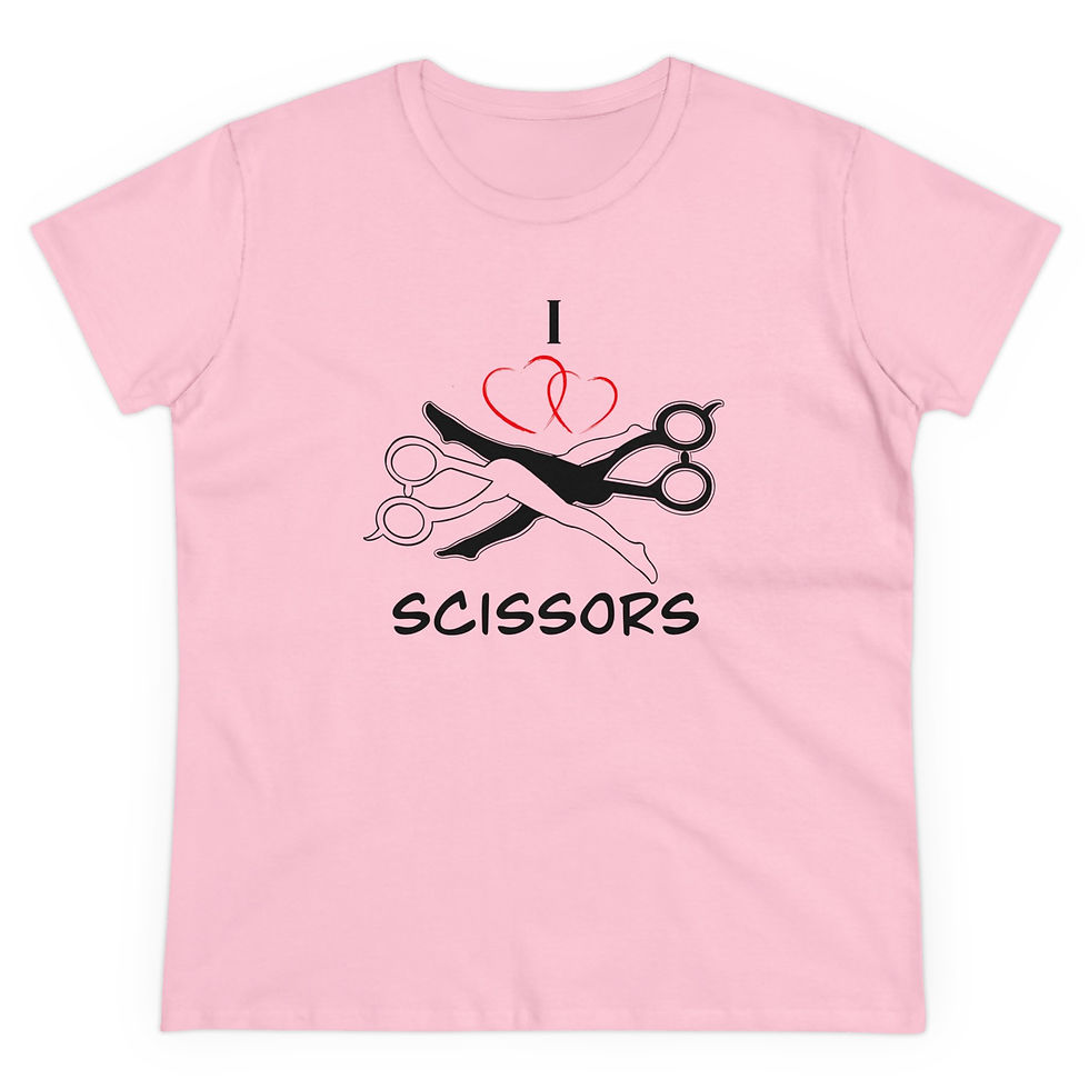Thumbnail: I ❤️ Scissors Women's Cotton Tee
