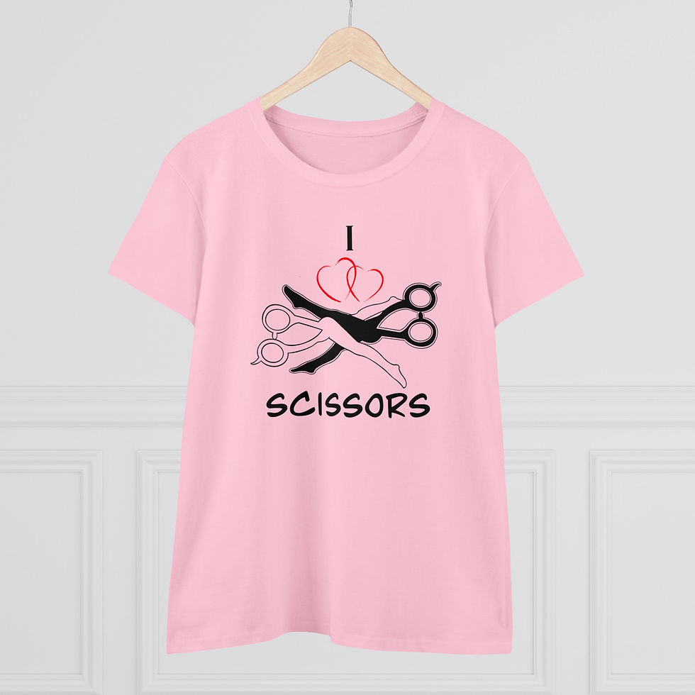 Thumbnail: I ❤️ Scissors Women's Cotton Tee