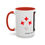 Thumbnail: Coffee & Cards Coffee Mug (11, 15oz) 6 of Diamonds