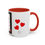 Thumbnail: Coffee & Cards Coffee Mug (11, 15oz) 8 of Hearts