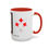 Thumbnail: Coffee & Cards Coffee Mug (11, 15oz) 9 of Diamonds