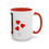 Thumbnail: Coffee & Cards Mug (11, 15oz) 5 of Hearts