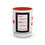 Thumbnail: Coffee & Cards Coffee Mug (11, 15oz) 9 of Hearts