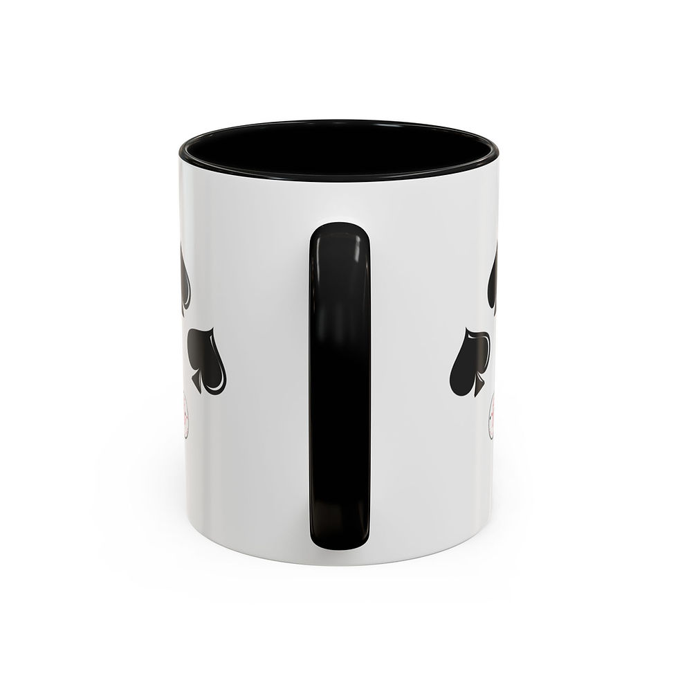 Thumbnail: Coffee & Cards Coffee Mug (11, 15oz) 9 of Spades