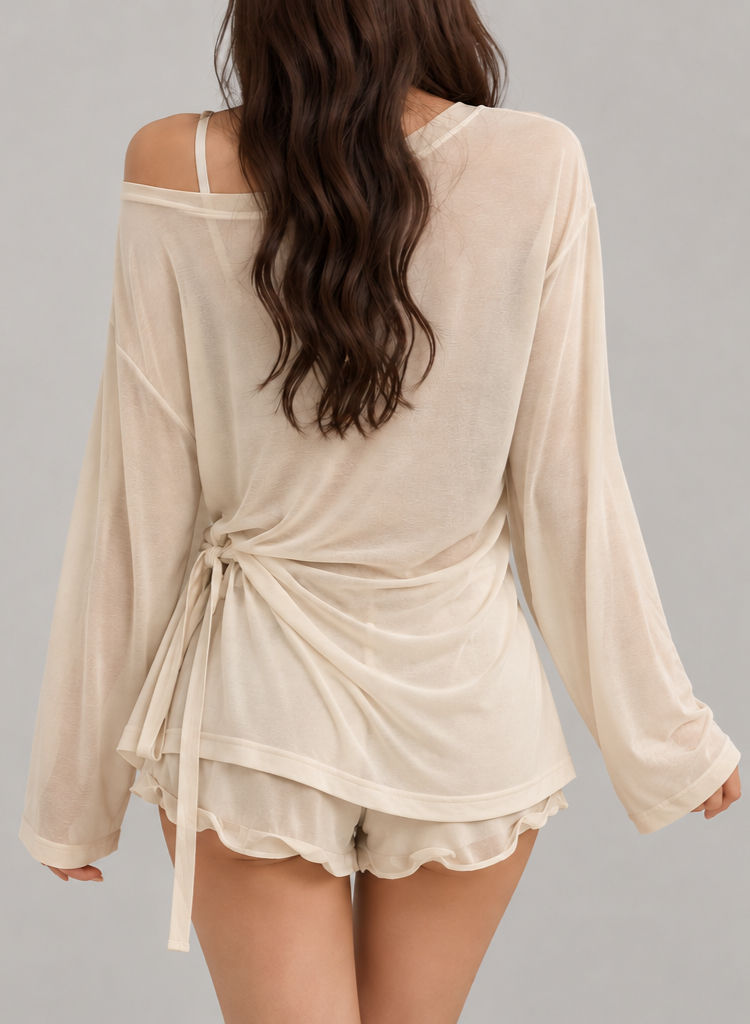 Thumbnail: Luna Oversized Off-Shoulder Tee 
