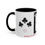 Thumbnail: Coffee & Cards Coffee Mug (11, 15oz) 5 of Clubs 