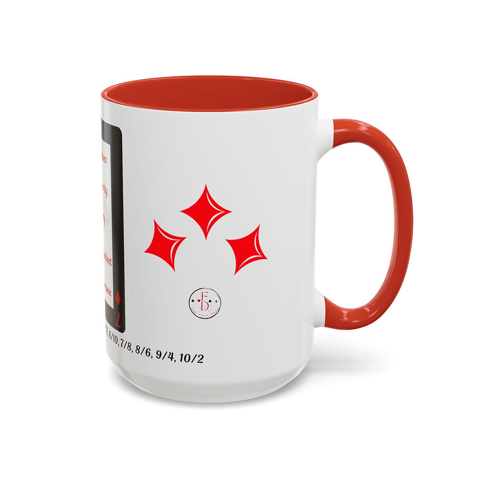 Thumbnail: Coffee & Cards Coffee Mug (11, 15oz) 7 of Diamonds