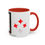 Thumbnail: Coffee & Cards Coffee Mug (11, 15oz) Queen of Diamonds