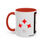 Thumbnail: Coffee & Cards Coffee Mug (11, 15oz) Queen of Diamonds