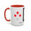 Thumbnail: Coffee & Cards Coffee Mug (11, 15oz) 9 of Diamonds