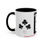 Thumbnail: Coffee & Cards Coffee Mug (11, 15oz) 4 of Clubs