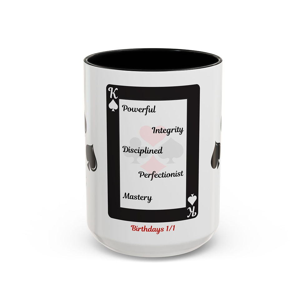 Thumbnail: Coffee & Cards Coffee Mug (11, 15oz) King of Spades