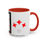 Thumbnail: Coffee & Cards Coffee Mug (11, 15oz) Ace of Diamonds