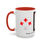 Thumbnail: Coffee & Cards Coffee Mug (11, 15oz) 7 of Diamonds