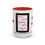 Thumbnail: Coffee & Cards Coffee Mug (11, 15oz) King of Hearts
