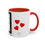 Thumbnail: Coffee & Cards Mug (11, 15oz) 5 of Hearts